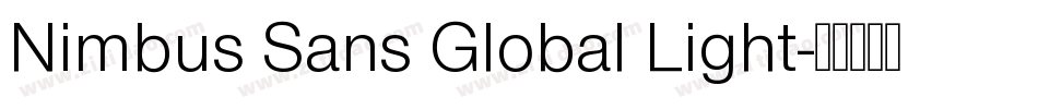 Nimbus Sans Global Light字体转换